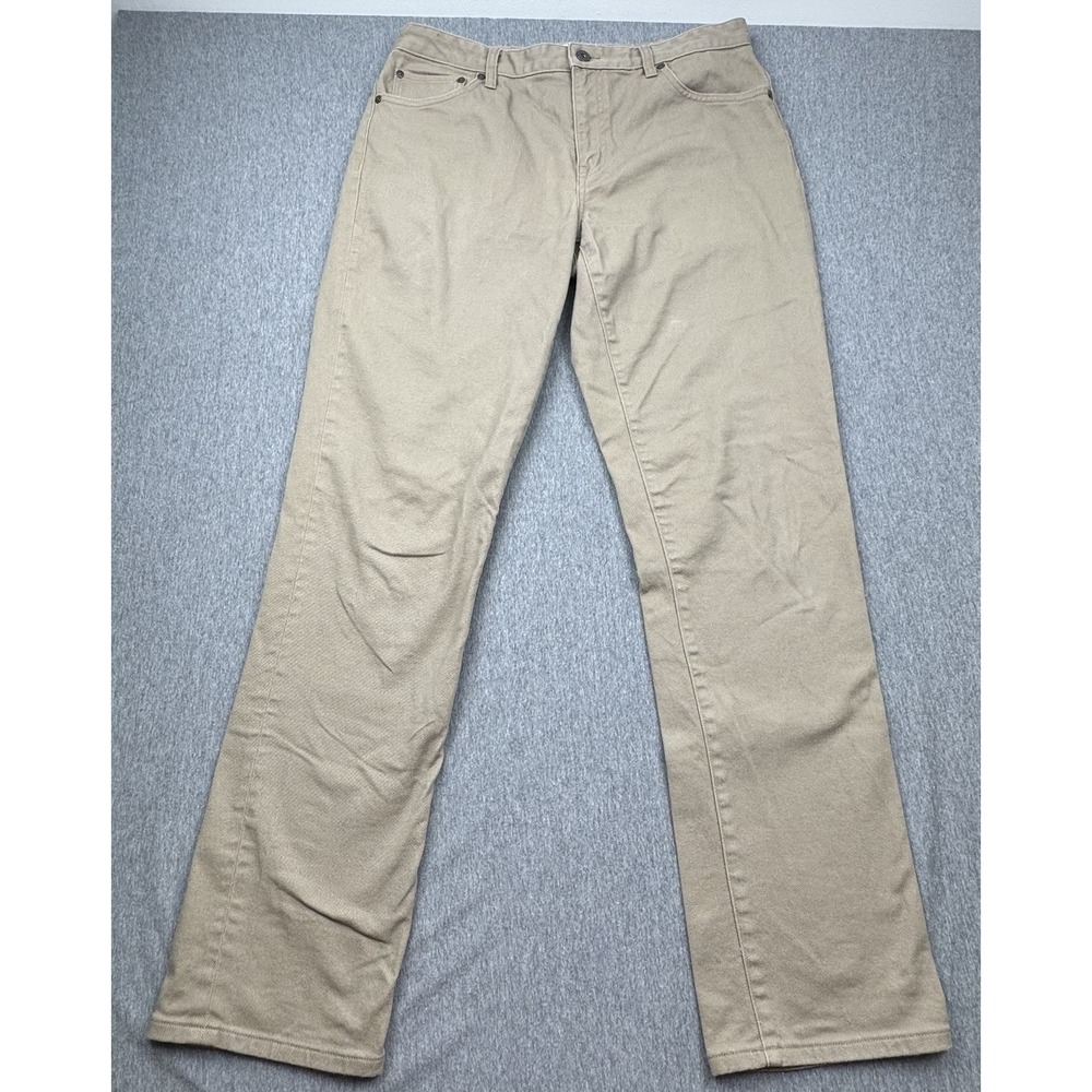 Best Made Co Khaki Denim‎ Pants Mens 34x34 Straight Leg Jeans 5 Pocket Twill